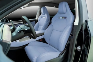 Ensemble de sièges électriques en cuir violet de haute qualité pour Tesla, modification intérieure avancée, confort respirant amélioré - Product Image 5