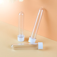 Flacons en plastique PET transparents avec bouchon à vis en aluminium argenté de 30 ml et 40 ml pour masques faciaux