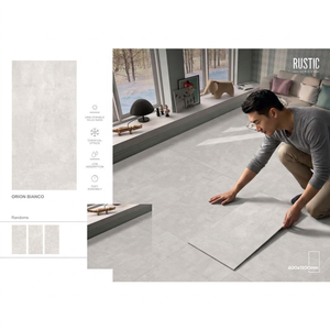 Orion Crema Rustic Marble Look Porcelain Tiles 600x1200mm Matte Finish for Contemporary Interiors - Product Image 3
