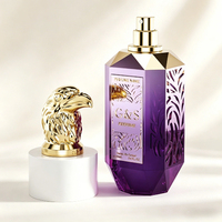 Flacon de parfum rechargeable haut de gamme, design moderne rose mat, exquis, 30ml 50ml 100ml, en verre coloré magnifique, avec pulvérisateur en forme de bec.