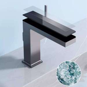 Grifo de <span class=keywords><strong>Lavabo</strong></span> Moderno de Lujo con Pantalla Digital, Monomando y de Instalación en un Solo Orificio para Baño - Product Image 4