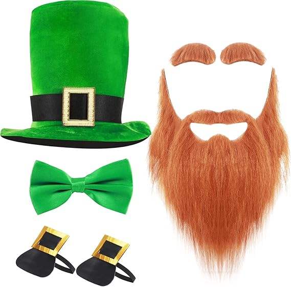 Chapeau + Moustache Marron