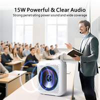Norwii 15W Taşınabilir Ses Yükseltici, 2.4G Kablosuz Mikrofon, Bluetooth Hoparlör, Kablolu Mikrofon ve USB-C Şarj Edilebilir Pil ile