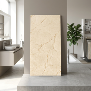 White Marble Look Glazed Porcelain Tiles 600x1200mm Premium GVT Surface for Modern Wall <b>Floor</b> Spaces - Product Image 4