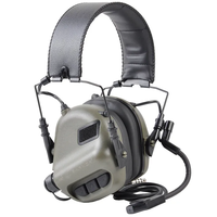 EARMOR Genuino M32 Pastilla electrónica Reducción de ruido Auriculares Comunicación Auriculares con micrófono Entrenamiento Orejeras tácticas
