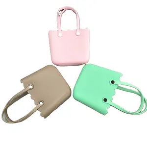 Custom Waterproof Washable Handbag for Outdoor Swimming Beach Market Silicone EVA Beach Tote Bag