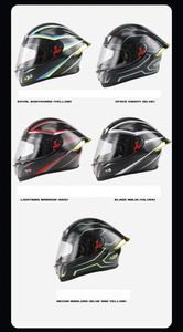 Nouveau masque intégral en fibre de carbone véritable pour moto, karting, course de motos, fermeture rapide, mousse - Product Image 6