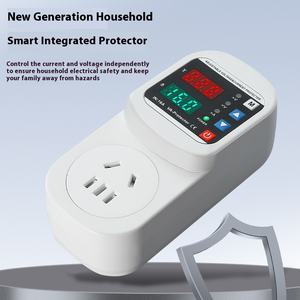 Prises <span class=keywords><strong>de</strong></span> protection contre les surtensions en gros 110V 220V avec écran LCD réglable 16A, protection contre les surtensions, <span class=keywords><strong>prise</strong></span> UE sécurisée - Product Image 4