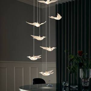 Lustre d'<span class=keywords><strong>escalier</strong></span> BGST personnalisé, style postmoderne, motif oiseau, pour villa, éclairage commercial, hall d'hôtel - Product Image 4