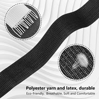 Vente en gros de bandes élastiques noires de qualité supérieure pour le tricotage d'accessoires de vêtement faits à la main