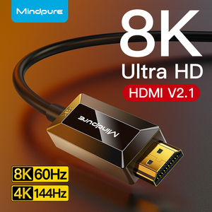 Cable HDMI Mindpure 8K de Fibra Óptica 48Gbps <span class=keywords><strong>AOC</strong></span> 2.1 de Alta Velocidad con Chip de Silicio Alemán, Láser US, EARC, OM3, HDR, Aleación de Zinc, 50m - Product Image 2