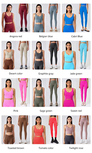 Sujetador deportivo de palangre de alta intensidad para correr a prueba de golpes, ropa de Yoga, conjunto de Fitness para mujer, conjuntos de gimnasio - Product Image 5