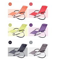 Chaise longue de jardin extérieure moderne exquise Sallanan Sandalye chaise longue aluminium cadre en métal meubles de patio