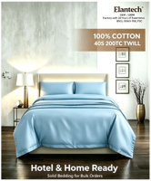 Ensemble de housse de couette en coton, literie 100% coton, drap de lit en coton uni, linge de lit en coton de couleur unie pour la décoration de la chambre à coucher