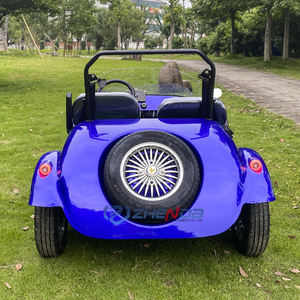 Auto Eléctrico Turístico Vintage 2026, Diseño Clásico, Azul, Descapotable, 2 Plazas, Vehículo Retro, Mini Auto Clásico para Adultos - Product Image 6