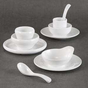 Vente en gros vaisselle blanche incassable <span class=keywords><strong>service</strong></span> <span class=keywords><strong>de</strong></span> vaisselle en mélamine blanche assiettes et plats juego <span class=keywords><strong>de</strong></span> platos para <span class=keywords><strong>casa</strong></span> - Product Image 1