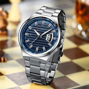 Curren 8375 Uomini di Marca di <span class=keywords><strong>Orologi</strong></span> di Lusso <span class=keywords><strong>Orologi</strong></span> <span class=keywords><strong>da</strong></span> <span class=keywords><strong>Polso</strong></span> Al Quarzo Degli Uomini di Modo Della Fascia Dell'acciaio Inossidabile Auto Data Orologio Relojes - Product Image 3