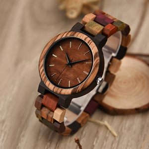 Montres à quartz de luxe pour hommes <span class=keywords><strong>DODO</strong></span> DEER, 37 mm, aiguilles antiques, style business, fabrication artisanale, mouvement japonais MIYOTA, boîtier en bois naturel - Product Image 6