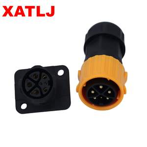 XATLJ M25 2 3 3 + 3 3 + 4 çekirdek su geçirmez konnektörler IP67 su geçirmez fişler havacılık prizler istek üzerine özelleştirilebilir - Product Image 2