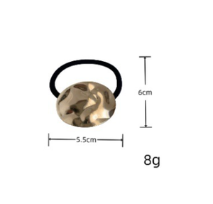 Fascia per Capelli in Metallo Intrecciato Stile Giapponese Minimalista con Fascia Elastica Irregolare, Popolare Elastico per Capelli in Lega - Product Image 2