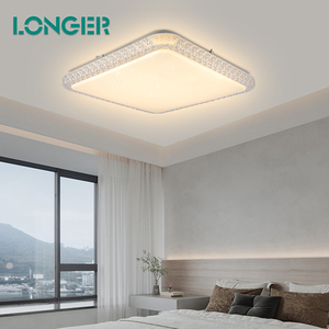 Đèn Thông Minh Hình Vuông Hiện Đại Mới Nhất Đèn Trần <span class=keywords><strong>LED</strong></span> Gắn Bề Mặt Siêu Mỏng Điều Khiển Ứng Dụng Tuya - Product Image 2