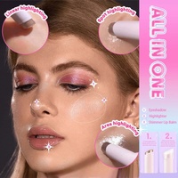 Pensil Eyeshadow dan Highlighter Jelly Efek Dew Terlaris, Ultra Shimmer, Multi Warna