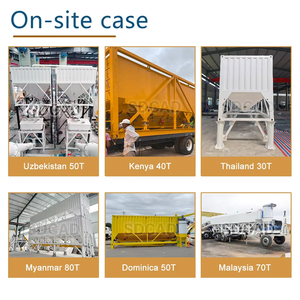 Horizontal Mobile Cement Storage <strong>Containerized</strong> Horizontal Cement Silo With Complete Accessories <strong>for</strong> Bulk Cement - Product Image 6