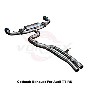 Sistema de escape de acero inoxidable Vortex Performance de salida única con válvula electrónica para Audi TT RS Sport Tuning - Product Image 4