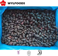 100% Natuurlijk IQF Diepvries Mulberiën Hele Premium Fruit Bulkverpakking voor Groothandel