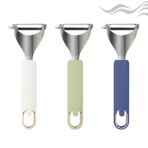 Outil <span class=keywords><strong>de</strong></span> cuisine professionnel, éplucheur <span class=keywords><strong>de</strong></span> légumes anti-rouille, éplucheur manuel portable multifonctionnel en ABS et acier inoxydable, éplucheur <span class=keywords><strong>de</strong></span> fruits et <span class=keywords><strong>de</strong></span> pommes <span class=keywords><strong>de</strong></span> terre - Product Image 2