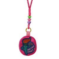 Sachet anti-moustiques tendance style urbain, motif visage souriant, à billes éclatantes d'huile végétale, en polyester, portable et suspendable