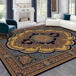 Gambar 3D ukuran besar Turki gaya Amerika karpet ruang tamu pola abstrak Nordik samping tempat tidur lembut Area Tatami karpet mandi dapur - Product Image 3