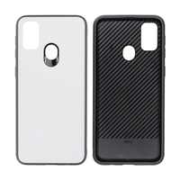TPU + PC rainure étui sublimation 2D étui de téléphone pour la série iphone, 2d sublimation étui vierge feuille de verre