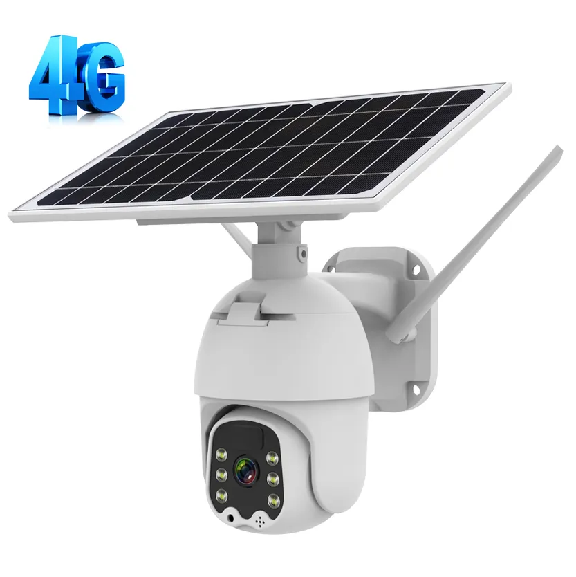 1080P CCTV Camara Vigilancia 360 Smart Digital Surveilance Outdoor Ip Wireless Solar Powered Security Ir Ptz 4G Solar Camera