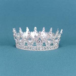 Tiara barroca Cornas De Reinas Accesorios <span class=keywords><strong>Feme</strong></span> 12,5 cm Tiaras y coronas Tiara DE BODA Corona nupcial Diamantes de imitación Tocado para Gi - Product Image 3