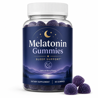 Gummies à la saveur de fruits ODM/OEM avec mélatonine, L-théanine et extrait de camomille, gummies anti-stress pour le sommeil