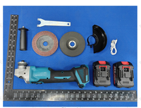 Meuleuse d'angle sans fil 18V au lithium, qualité industrielle, pour bricolage, avec 2 batteries 4.0Ah et un ensemble d'accessoires