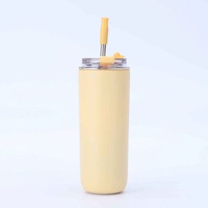 Stainless Steel Tumbler With Straw Double Wall Vacuum Insulated Travel Mug Minimalist Design Multiple Colors Available - Product Image 6