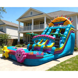 Toboggan aquatique gonflable commercial à prix de gros pour enfants et adultes – Idéal pour les fêtes - Product Image 5