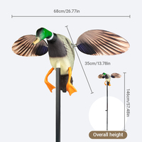 Décoy de chasse au canard électrique 3D premium amélioré, matériau PE durable et imperméable, couleur personnalisée disponible, prix de gros d'usine