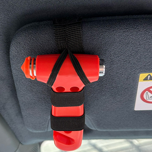 Herramienta de <span class=keywords><strong>Escape</strong></span> de coche de emergencia Potente portátil, martillo de seguridad para romper cristales de ventana con cortador de cinturón de seguridad