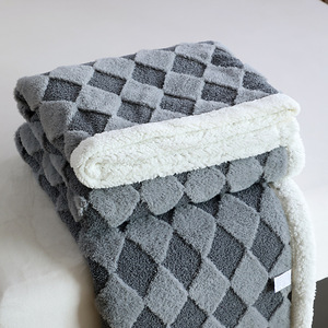 Đa Chức Năng Raschel Chăn Với Hoa Mô Hình Đôi Đan Flannel Ném Cho Nhà Hoặc Văn Phòng Sử Dụng - Product Image 4