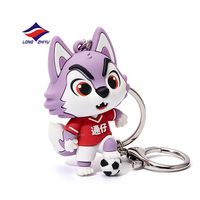 Longzhiyu, usine avec 20 ans d'expérience, porte-clés en caoutchouc souple personnalisés, porte-clés en PVC mignons de style dessin animé, pendentifs, figurines miniatures, porte-clés