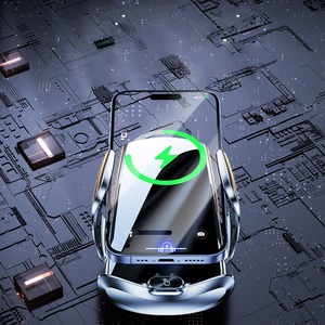 Super Fast Charging Wireless Car Mobile Phone Holder Automatic <b>Clamping</b> Infrared Sensing Magnetic <b>Suction</b> Portable Air Holder - Product Image 1
