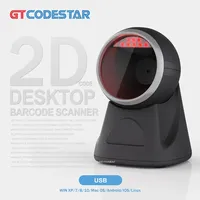Escáner de código de barras Xincode 2D, plataforma de imagen omnidireccional, lector de código QR USB, LED CMOS 1D, Android de escritorio con cable