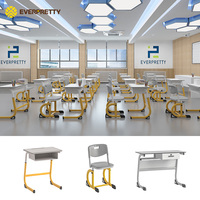 Meubles d'école primaire robustes OEM ODM, ensemble table et chaise réglables en hauteur pour enfants