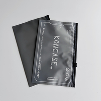 UniOne Échantillons Gratuits Pochette refermable à fermeture éclair imperméable en plastique givré personnalisé pour vêtements et articles essentiels quotidiens