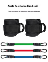 Sangles de cheville réglables avec logo personnalisé, anneaux en D, rembourrage, manchons de musculation pour machine à câbles, entraînement de la force des jambes et des fessiers