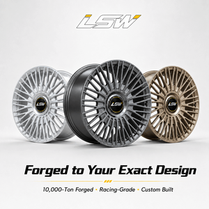 Custom Turbine Multi <b>Spoke</b> Forged Rims LS8028 Silver Aluminum <b>Wheels</b> Fit For Audi A6 Mercedes E-Class BMW - Product Image 5