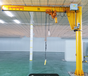 Nueva grúa de pórtico de columna fija de 1 tonelada a 5 toneladas con componente de núcleo de Motor de pluma de elevación giratoria 360 para uso en interiores y exteriores - Product Image 6